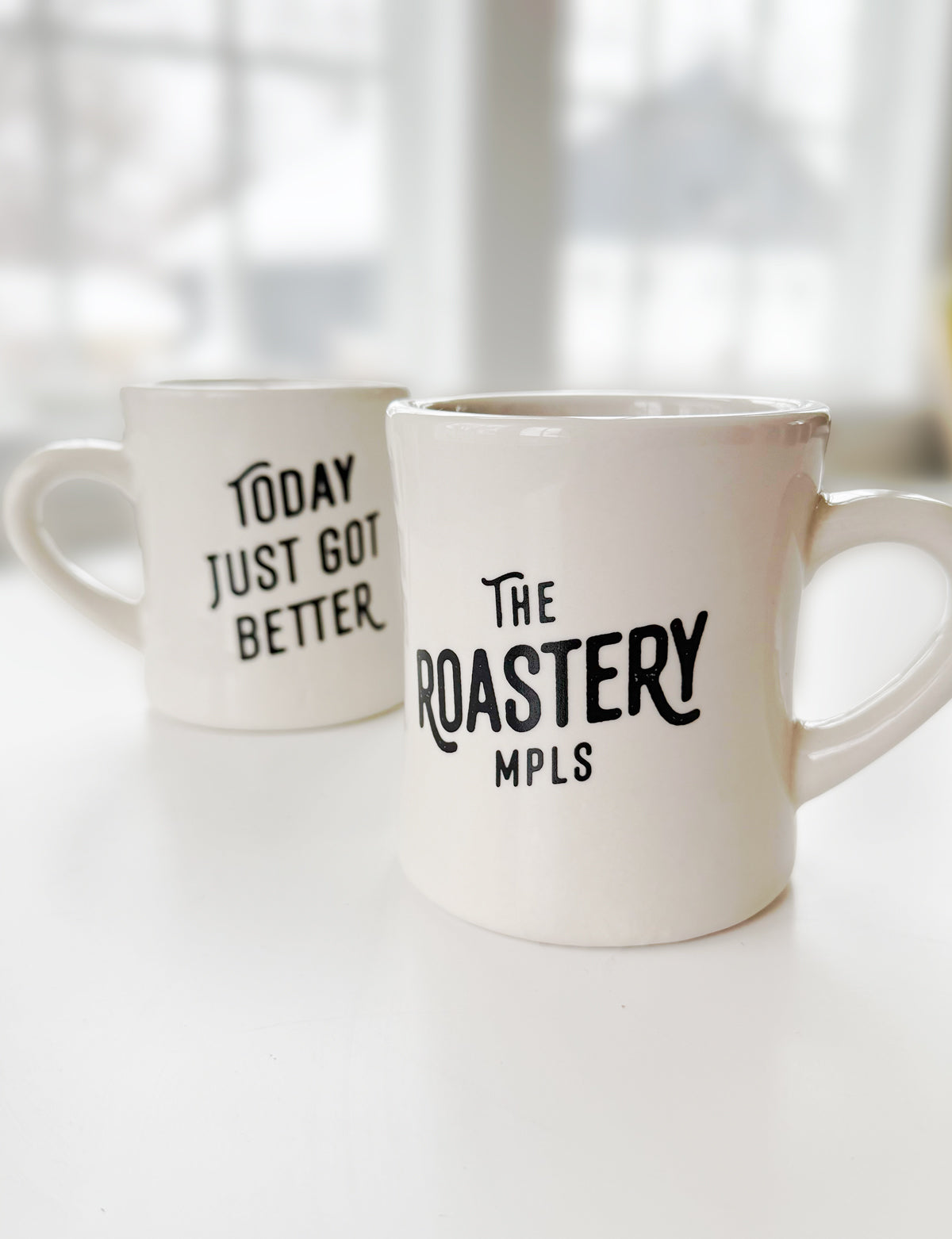 The Roastery Logo Diner Mug: Today Just Got Better